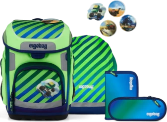 Ergobag Cubo TruckBär 2026 Schulrucksack-Set, 5-tlg.
