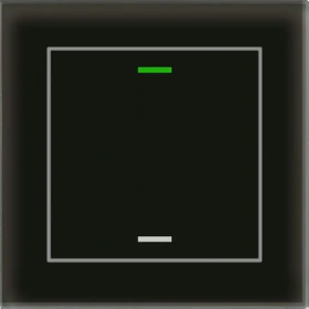 MDT Glastaster II Light 1-fach schwarz, Temperatursensor