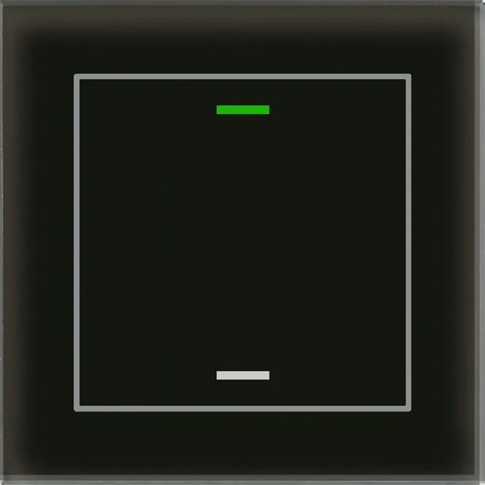 MDT Glastaster II Light 1-fach schwarz, Temperatursensor