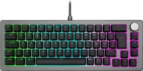 Cooler Master CK720, LEDs RGB, hot-swap, schwarz/grau, Kailh Box V2 RED, USB, IT (CK-720-GKKR1-IT)