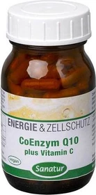 Sanatur Energie & Zellschutz CoEnzym Q10 plus Vitamin C Kapseln, 100 Stück