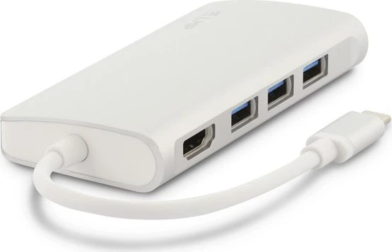 LMP USB-C Video Hub, 5-Port, USB-C 3.0 [Stecker], silber