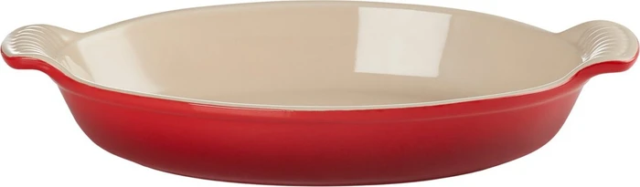 Le Creuset Auflaufform Tradition oval 28cm 1.6l kirschrot