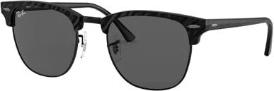 Ray-Ban RB3016 Clubmaster Marble 51mm wrinkled black/dark grey classic