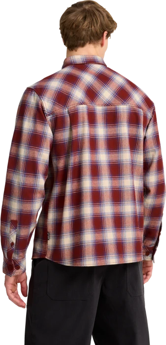 Jack Wolfskin Baja Flannel Hemd langarm check merlot (Herren)