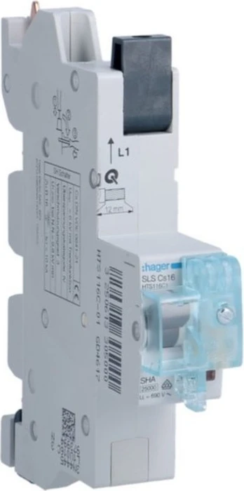Hager SLS Schalter 1 polig Cs-Charakteristik 16A für Sammelschiene QuickConnect L1