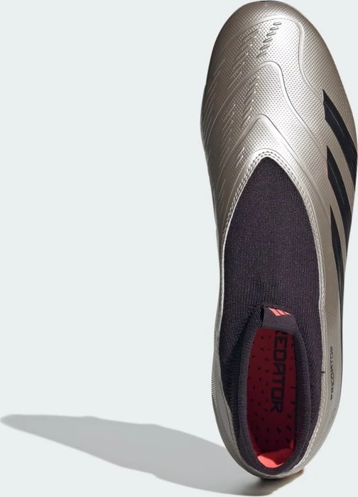adidas Predator League Laceless FG platinum metallic/aurora black/turbo