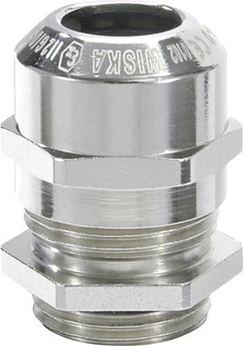 Wiska EMSKE 40 LT Ex-Kabelverschraubung LowTemp, Messing vernickelt, Anschlussgewinde kurz, M40