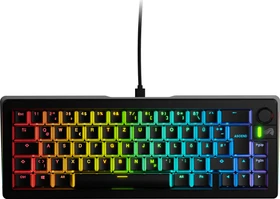 Glorious GMMK 3 65% Pre-built Gaming Keyboard, schwarz, LEDs RGB, Glorious Fox MX, USB, DE (GLO-KB-GMMK3-65-PB-FOX-W-BLK-DE)