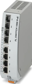Phoenix Contact FL 1000 Industrial Railmount Switch 1000N-8POE, 8x RJ-45, 120W PoE+ (1343031)