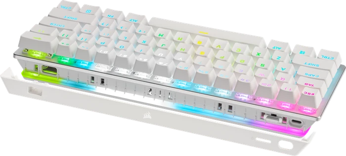 Corsair Gaming K70 PRO MINI Wireless, weiß, MX RGB RED, USB/Bluetooth, US