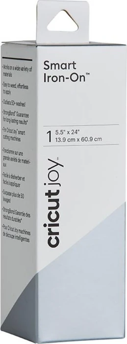 Cricut Joy Smart Vinyl Iron On Bügelfolie silber, 13.9x60cm