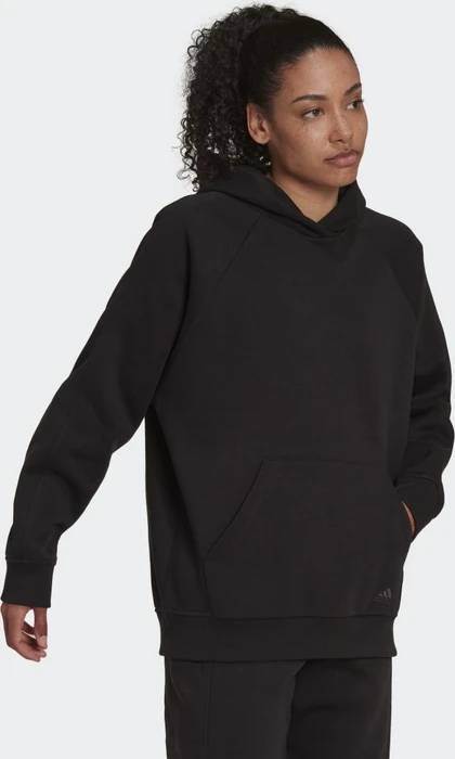 adidas ALL SZN Fleece Boyfriend Hoodie schwarz (Damen)