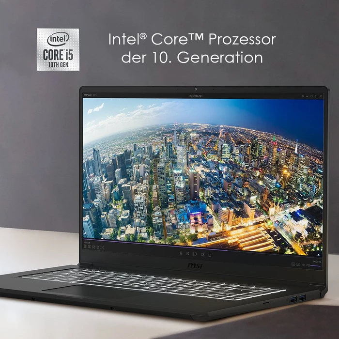 MSI Modern 15 A10RAS-400, Onyx Black, Core i7-10510U, 16GB RAM, 512GB SSD, GeForce MX330, DE