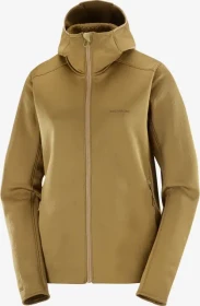 Salomon Outline Warm Hooded Jacke brilliant olive (Damen)