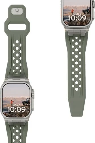 UAG Monarch Strap für Apple Watch Ultra Olive/Titanium