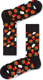 Happy Socks Hamburger Socken schwarz