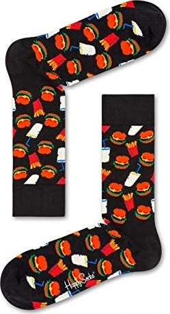 Happy Socks Hamburger Socken schwarz