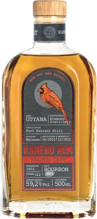 Ramero Rum Single Cask Guyana Port Mourant 2003 500ml