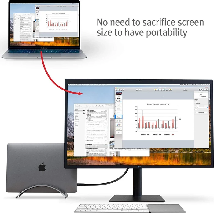 Twelve South BookArc MacBook, Notebook-Stand für MacBook Pro / MacBook Air, Space Grey