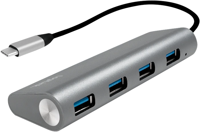 LogiLink USB-Hub, 4x USB-A 3.0, USB-C 3.0 [Stecker]