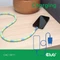 Club 3D USB-C Perlenkabel, 480Mb/s, 60W PD, USB-C 2.0 Stecker auf USB-C 2.0 Stecker, 2m, blau Vorschaubild
