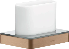 Hansgrohe Axor Universal Softsquare Zahnputzbecher mit Halter brushed red gold