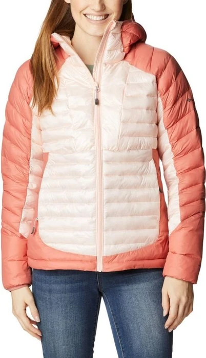 Columbia Labyrinth Loop Hooded Daunen Jacke peach blossom (Damen)