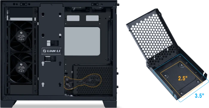 Lian Li O11 Dynamic Mini V2 Flow, schwarz, Glasfenster