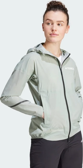 adidas Terrex Xperior 2.5L Light Rain.Rdy Funktionsjacke silver green (Damen)