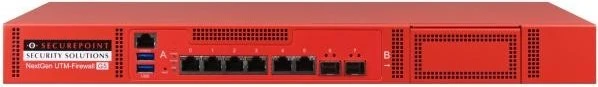 Securepoint RC300S G5 UTM Rackmount Firewall, 6x RJ-45, 2x SFP, 1x Erweiterungsslot (SP-UTM-11612)