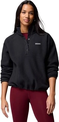 Columbia Jasper Ridge Pebbled Fleece Half Snap Pullover schwarz (Damen)