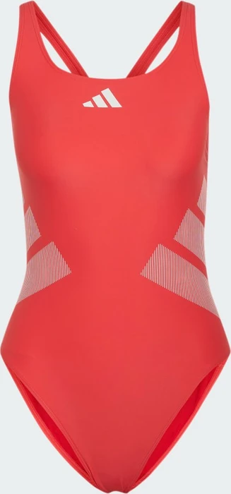 adidas Logo C-Back Badeanzug semi lucid red/white (Damen)