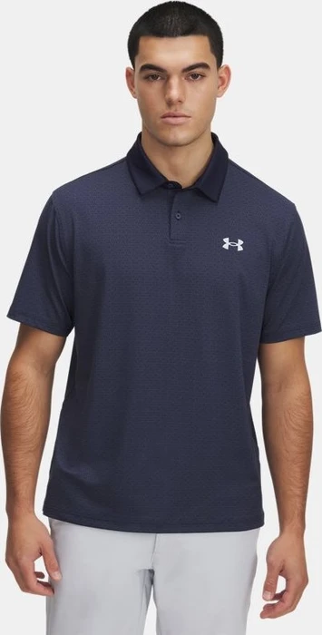 Under Armour Tee To Green Printed Poloshirt kurzarm midnight navy/halo gray (Herren)