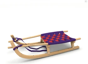 Kathrein Zweisitzer Touren Rennrodel violett/rot