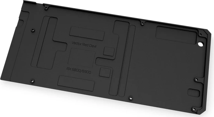 EK Water Blocks Quantum Line EK-Quantum Vector Red Devil RX 6800/6900 Backplate, schwarz