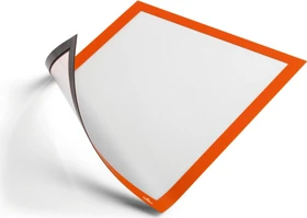 Durable Duraframe Magnetic Schutzrahmen, A4, orange, 5 Stück