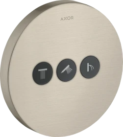 Hansgrohe AXOR ShowerSelect Ventil Unterputz rund für 3 Verbraucher brushed nickel
