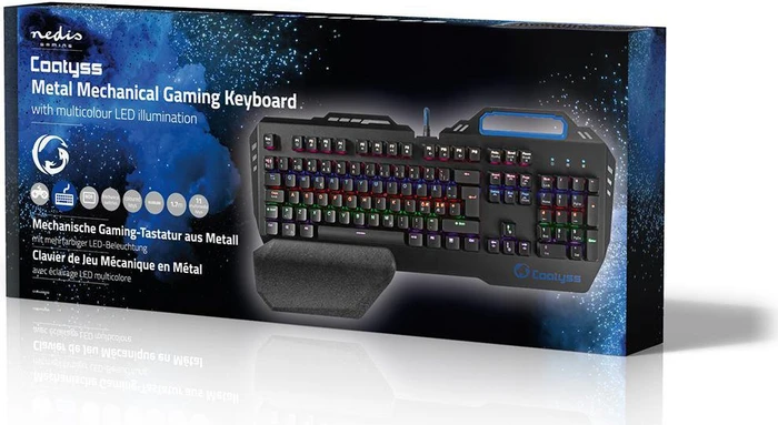 Nedis Coatyss Mechanische Gaming Tastatur, LEDs RGB, Gaote Outemu BLUE, USB, ND