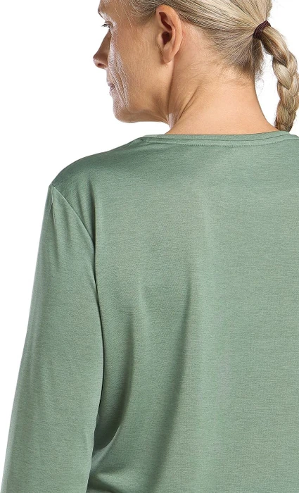 Jack Wolfskin Crosstrail Funktionsshirt 3/4 eucalyptus (Damen)
