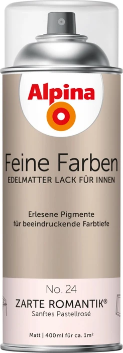 Alpina Farben Feine Farben Sprühlack No. 24 Zarte Romantik innen pastellrosé edelmatt, 400ml