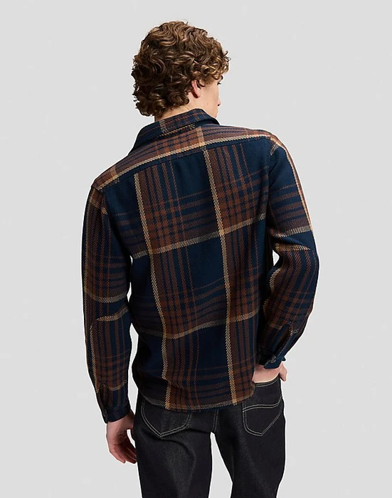 Lee 101 Heritage Workwear Relaxed Hemd langarm navy plaid (Herren)