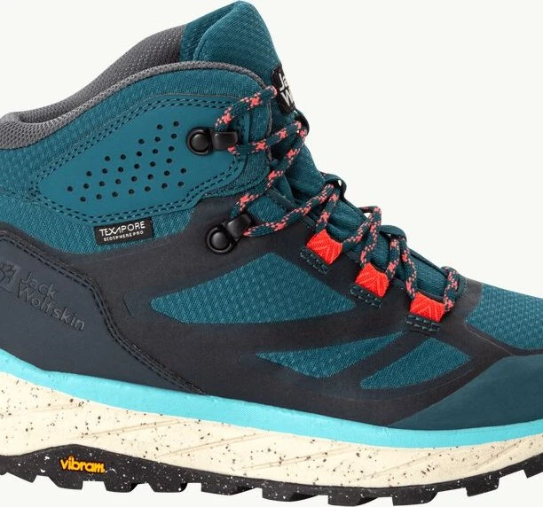 Jack Wolfskin Terraventure Texapore Mid blue/coral (Damen)