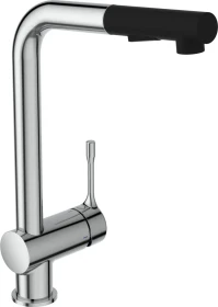 Ideal Standard Ceralook hoher Auslauf mit 2-Funktionsbrause chrom/schwarz