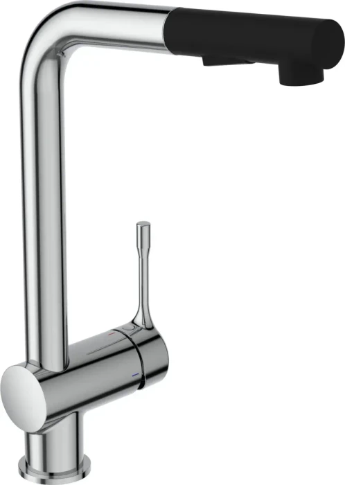 Ideal Standard Ceralook hoher Auslauf mit 2-Funktionsbrause chrom/schwarz