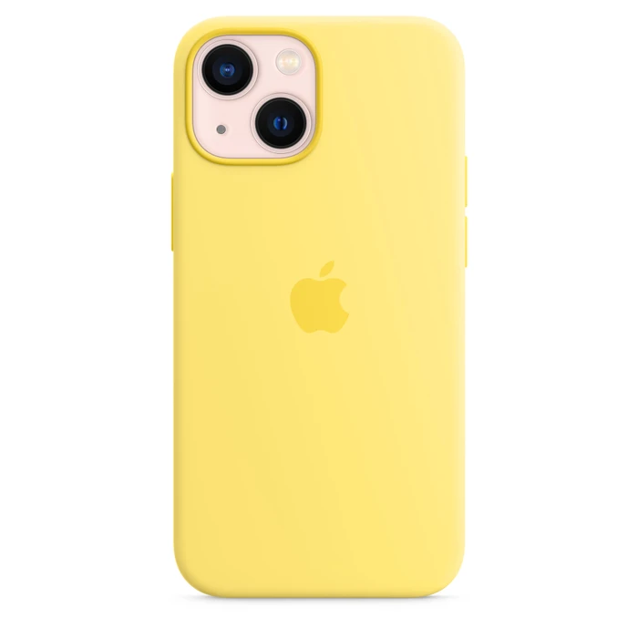 Apple Silikon Case mit MagSafe für iPhone 13 Mini Zitronenschale