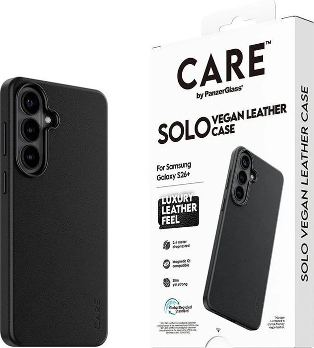 PanzerGlass Care Solo Case Black w. Qi für Samsung Galaxy S26+