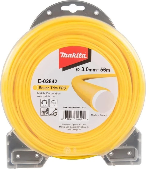 Makita Trimmerfaden Round Trim Pro für Rasentrimmer, 3mm/56m