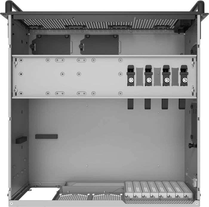 SilverStone RM4A, Rackmount Storage, grau/schwarz, 4HE, ATX
