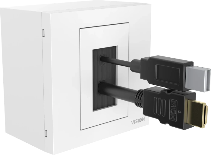 Vision TechConnect 3, TC3 Bürstenmodul, Kabeldurchführungsplatte mit Bürsteneinsatz